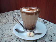 Café gelado com sorvete