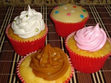 Cupcakes de baunilha