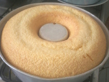 Bolo de fubá simples