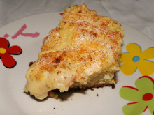 Torta de banana farofada