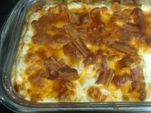 Couve - flor gratinada ao molho branco