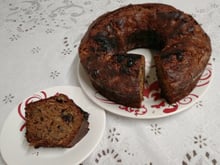 Bolo integral de frutas