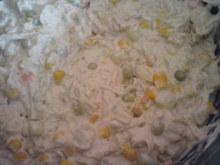 Galinha picante cremosa