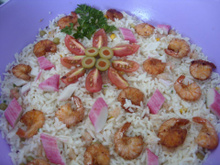 Risoto com frutos do mar