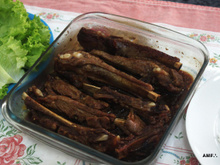 Costela de porco assada no micro-ondas