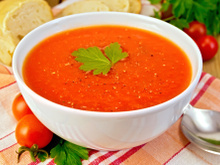 Sopa simples de tomate