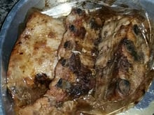 Costelinha de porco assada ao forno