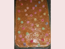 Torta delicada de bolacha com creme de manteiga