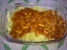 Espaguete á moda do Chef