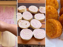 Ele se tornou o meu petisco favorito para quando recebo amigos em casa: rondelli frito muito recheado