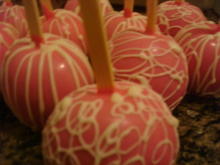 Maçã do amor de chocolate