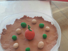 Torta de bolachinha de limão com cereja
