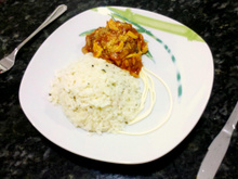 Arroz Piamontese com Almôndegas e molho de Champignon