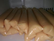 Sacolé de mamão cremoso