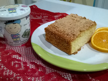 Bolo de maisena com laranja