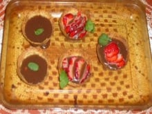 Tortinhas de frutas com chocolate