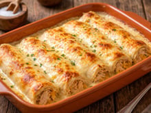 Rolinhos de frango, milho e molho branco: a receita caseira ideal para uma refeição diferente
