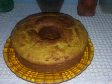 Bolo de fubá cozido