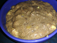 Sobremesa preguiçosa de banana