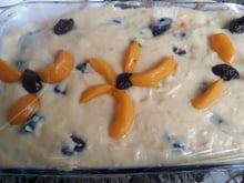 Pavê de ameixas e pêssego