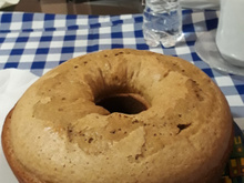 Bolo de café e canela