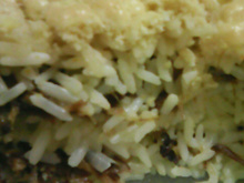 Arroz de forno com carne seca