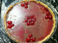 Torta de chocolate com cerejas