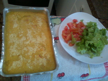 Filé de peito de frango com creme de milho