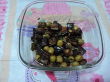 Salada de berinjela no microondas