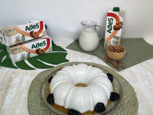 Manjar de coco com ameixas