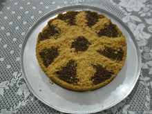 Torta de chocolate com amendoim