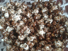 Pipoca com chocolate