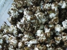 Pipoca com chocolate maravilhosa
