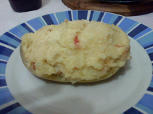 Batatas recheadas ao forno
