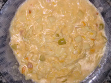 Macarrão com frango na panela de pressão