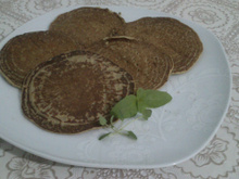 Panqueca integral de abobrinha