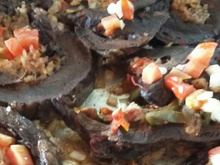 Coração de boi recheado