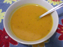Sopa creme de abóbora