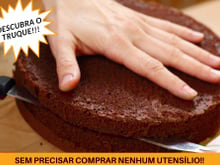 Aprenda esse truque INCRÍVEL de como cortar bolo para rechear: as duas partes ficam iguais!