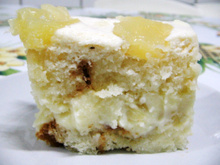 Sobremesa gelada de abacaxi