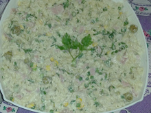 Salada de macarrão deliciosa