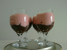 Creme de chocolate e morango