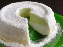 Pudim de maria-mole de coco