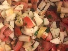 Salada simples e deliciosa de maçã