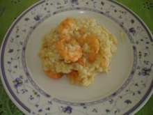 Risoto de camarão