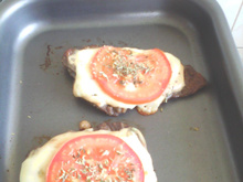 Bife à napolitana de forno