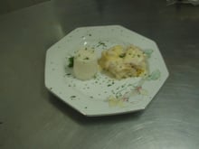 Filé de tilápia gratinado