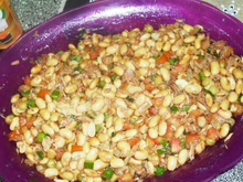 Salada de soja com atum