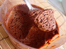 Mousse de chocolate aerado