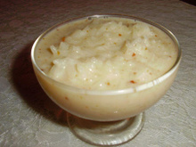 Arroz doce com paçoquinha
